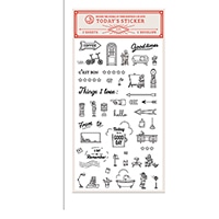 #Plain ステッカー Today's Film Sticker with Envelope  Red TS-02_3000000198223