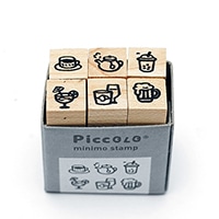 #Plain スタンプ minimo Stamp Set  Beverage PICCOLO-105