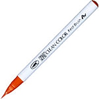 【呉竹】 カラー筆ペン ZIGクリーンカラーリアルブラッシュ023  スカーレットレッド RB6000AT-023