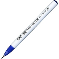 【呉竹】 カラー筆ペン ZIGクリーンカラーリアルブラッシュ030  ブルー RB6000AT-030
