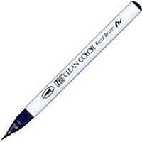 【呉竹】 カラー筆ペン ZIGクリーンカラーリアルブラッシュ035  ディープブルー RB6000AT-035