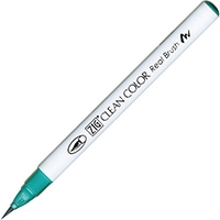 【呉竹】(国内販売のみ) カラー筆ペン ZIGクリーンカラーリアルブラッシュ042  ターコイズグリーン RB6000AT-042