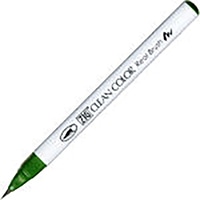 【呉竹】(国内販売のみ) カラー筆ペン ZIGクリーンカラーリアルブラッシュ044  ディープグリーン RB6000AT-044
