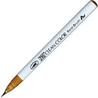 【呉竹】(国内販売のみ) カラー筆ペン ZIGクリーンカラーリアルブラッシュ072  ベージュ RB6000AT-072