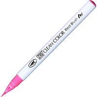 【呉竹】(国内販売のみ) カラー筆ペン ZIGクリーンカラーリアルブラッシュ003  蛍光ピンク RB6000AT-003
