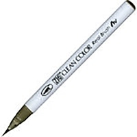#呉竹 (国内販売のみ) カラー筆ペン ZIGクリーンカラーリアルブラッシュ093  グリーングレイ RB6000AT-093