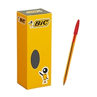 #BICジャパン(納期がかかります) 油性ボールペン クリスタル オリジナルファイン BX20 0.8mm 赤 CST-OF08REDB20J
