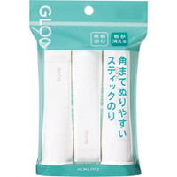 【コクヨ】 スティックのり グルー吊り下げパック3本入り 色が消える Ｍサイズ  ﾀG312-3P