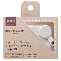 【コクヨ】 マスキングテープ コマキキ Bobbin  ホワイト T-BR101W