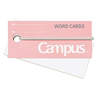 【コクヨ】単語カード バンドでまとまる単語カード 中  ピンク ﾀﾝ-201P
