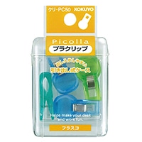 #コクヨ ピコラプラクリップフラスコ青ミックス  ｸﾘPC50