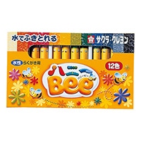 【サクラクレパス】  クレヨン水性１２色ハニーＢｅｅ   WY12R1