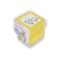 #サンビー  スタンプ かょのこスタンプ浸透印 ｽｷｯﾌﾟ 21mm角 本体：レッド/インク：黒 kayo-stamp-02