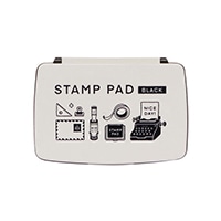 最終_#サンビー  スタンプ台 ＳＴＡＭＰ　ＰＡＤ　ブラック  ブラック SPE-B02
