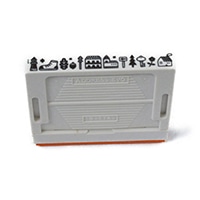 【サンビー】ゴム印 ｅｒｉｃ組合せスタンプ　街並み  街並み eric-add02