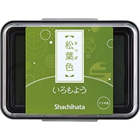 【シャチハタ】 スタンプパッド いろもよう  松葉色 HAC1-DYG