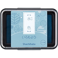 【シャチハタ】 スタンプパッド いろもよう  水色 HAC1-PB