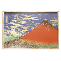 #チキュウグリーティングス 和風クリスマスカード 富士山 C300ー31