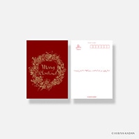 #ダイゴー ポストカード 日比谷花壇 classic-01 Rose Wreath   N7744