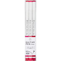 #寺西化学 水性サインペン ギターペンプチ　ピンク　３色セット  ピンク　 GRPT-3PI