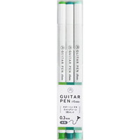 #寺西化学 水性サインペン ギターペンプチ　ライトグリーン　３色セット  ライトグリーン　 GRPT-3LG