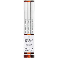 #寺西化学 水性サインペン ギターペンプチ　ブラウン　３色セット  ブラウン　 GRPT-3BR