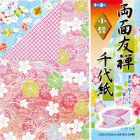 在庫限り_【トーヨー】おりがみ 両面友禅千代紙15 小紋 28枚 0 10118