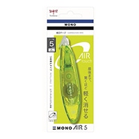 【トンボ鉛筆】 修正テープ モノエアーペン型詰替式5C60 幅5mm×長さ6m ライム CTPAX5C60