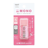 #トンボ鉛筆 修正テープ モノポケット 5mm幅 4ｍ巻き 使い切りタイプ ピンク CT-CM5C80