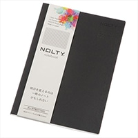 【日本能率協会】 高品質ノート NOLTY ノート  方眼3.5mm A5 ブラック NTBNT1401