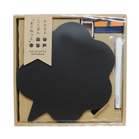 #日本理化学工業 黒板 かたちとこくばんまぐねっとセット　ふきだし２  黒 KTCT-S8