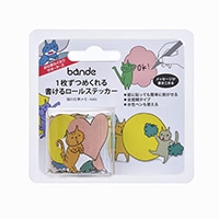#bande 応援シリーズ 書けるロールステッカー 書ける猫と一緒にお仕事   BDA597