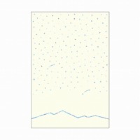 #RYURYU カード 星くずのポストカード  夜明け･ホワイト HKP01