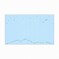 #RYURYU カード 星くずのメッセージカード 8枚入 朝･ブルー HKMC02