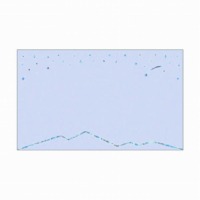 #RYURYU カード 星くずのメッセージカード 8枚入 夜･ネイビー HKMC04