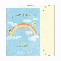 #RYURYU カード ミラーバースデーカード  レインボー MRBC03