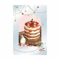 #RYURYU カード 透明カード  ケーキ TOC09
