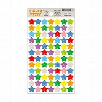 #RYURYU シール サークルシール・ホログラム  カラフル星・小 RCSH05