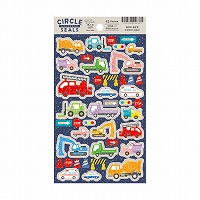 #RYURYU シール サークルシール・ホログラム  働く車 RCSH15