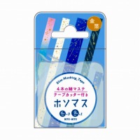 #RYURYU マスキングテープ ホソマス･マスキングテープ 5ｍ巻 星空散歩ミックス HMT20