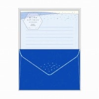 #RYURYU レター 星くずのレターセット  夜･ネイビー HKLS04