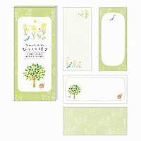#RYURYU レター あわいろ水彩ひとこと便り  青いとり ASMI02
