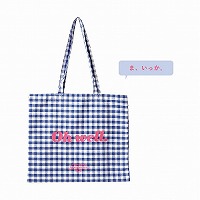 #RYURYU 身辺雑貨 チアミーアップトートバッグ  ギンガムブルー CMPT04