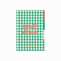 #RYURYU ファイリング用品 チアミーアップクリアホルダー A4 ギンガムグリーン CMCM02