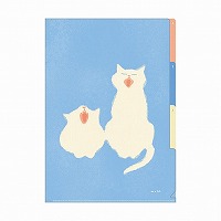 #RYURYU ファイリング用品 mula･クリアホルダー A4 にゃあ MUCH01