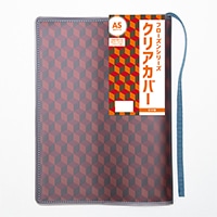 #コンサイス 読書関連小物 フローズンシリーズクリアカバー A5 ブルー SBC029-BL