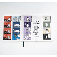 #コンサイス 読書関連小物 ブックカバー･会社員にゃん太朗 文庫 シロ 615255