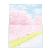 #包む レター レターセット  桜と菜の花 TL0E9