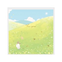 #包む 色紙 色紙  そよ風と花 TS047