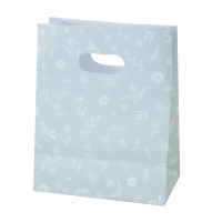 #包む ラッピング 小判抜･角底BAG  フラワーブルー TU025